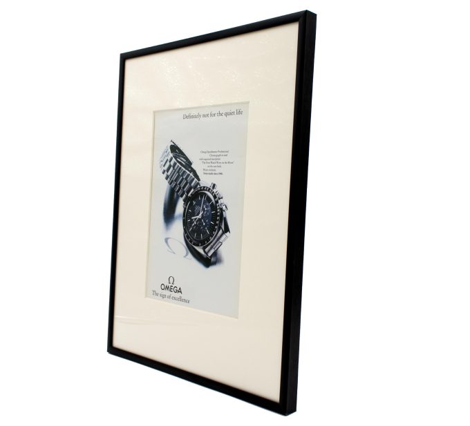 Authentic framed 1992 Vintage Print Ad Omega Speedmaster "Definitly not for the quiet life"