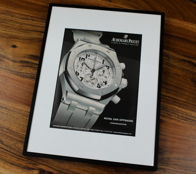Authentic framed 2003 Audemars Piguet Royal Oak Offshore Chronograph Print Ad
