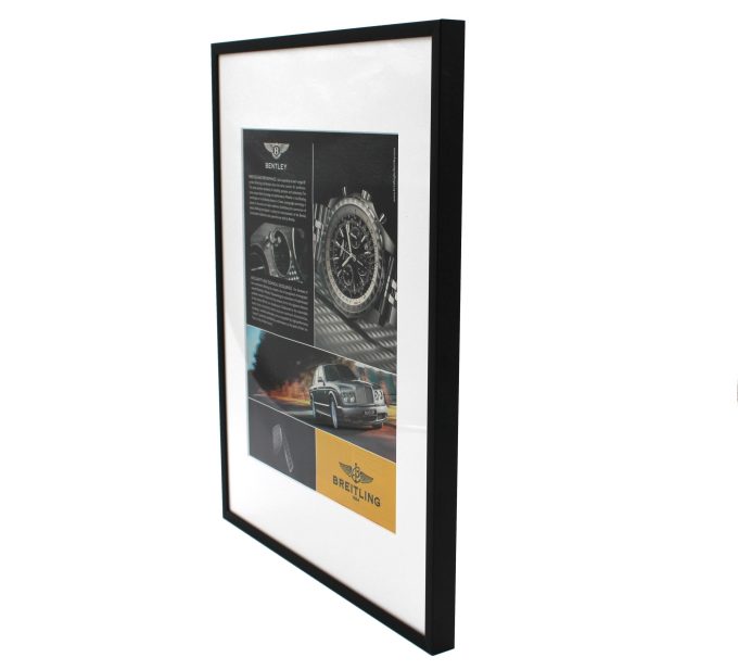 Authentic Framed 2003 Vintage Print Ad Breitling for Bentley “Time is the Ultimate Luxury”