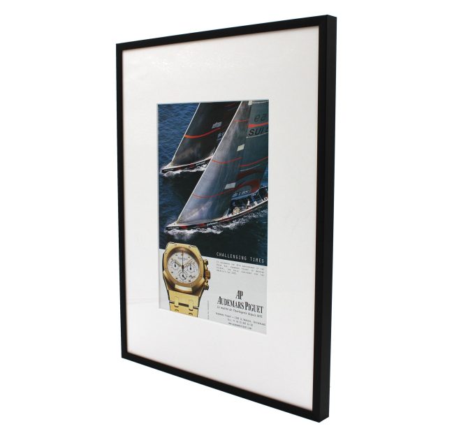 Authentic Framed 2003 Vintage Print Ad Audemars Piguet Royal Oak Offshore “Challenging Times”