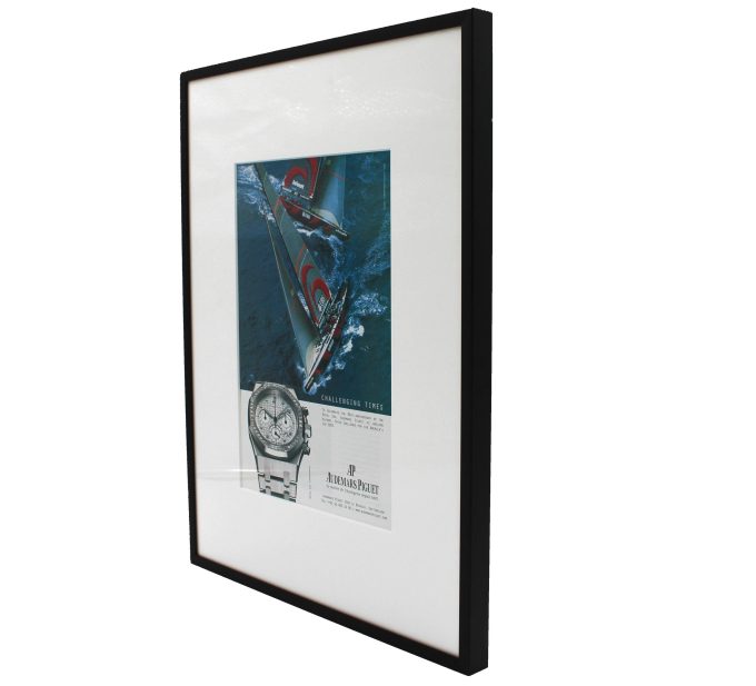 Authentic Framed 2003 Vintage Print Ad Audemars Piguet Royal Oak Offshore “Challenging Times” Steel Edition