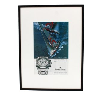 Authentic Framed 2003 Vintage Print Ad Audemars Piguet Royal Oak Offshore “Challenging Times” Steel Edition