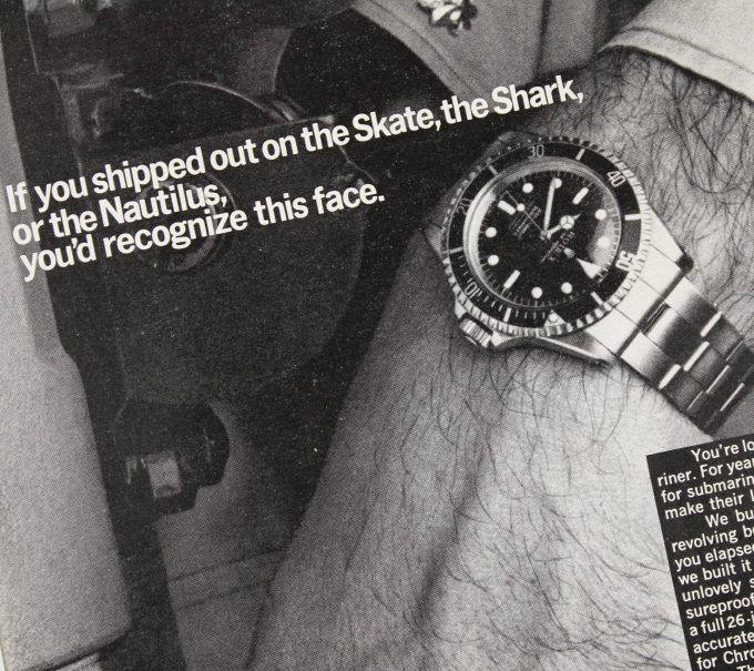 Authentic Framed 1967 Vintage Print Ad Submariner “If you shipped out on the Skate, the Shark, or the Nautilus, you'd recognize this face”
