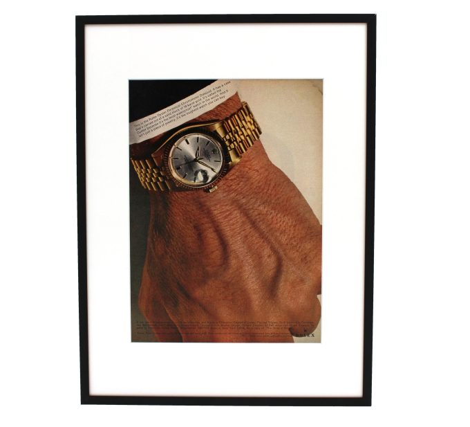 Authentic Framed 1971 Vintage Print Ad Rolex Datejust “This is a Rolex Oyster Perpetual Chronometer Datejust...”